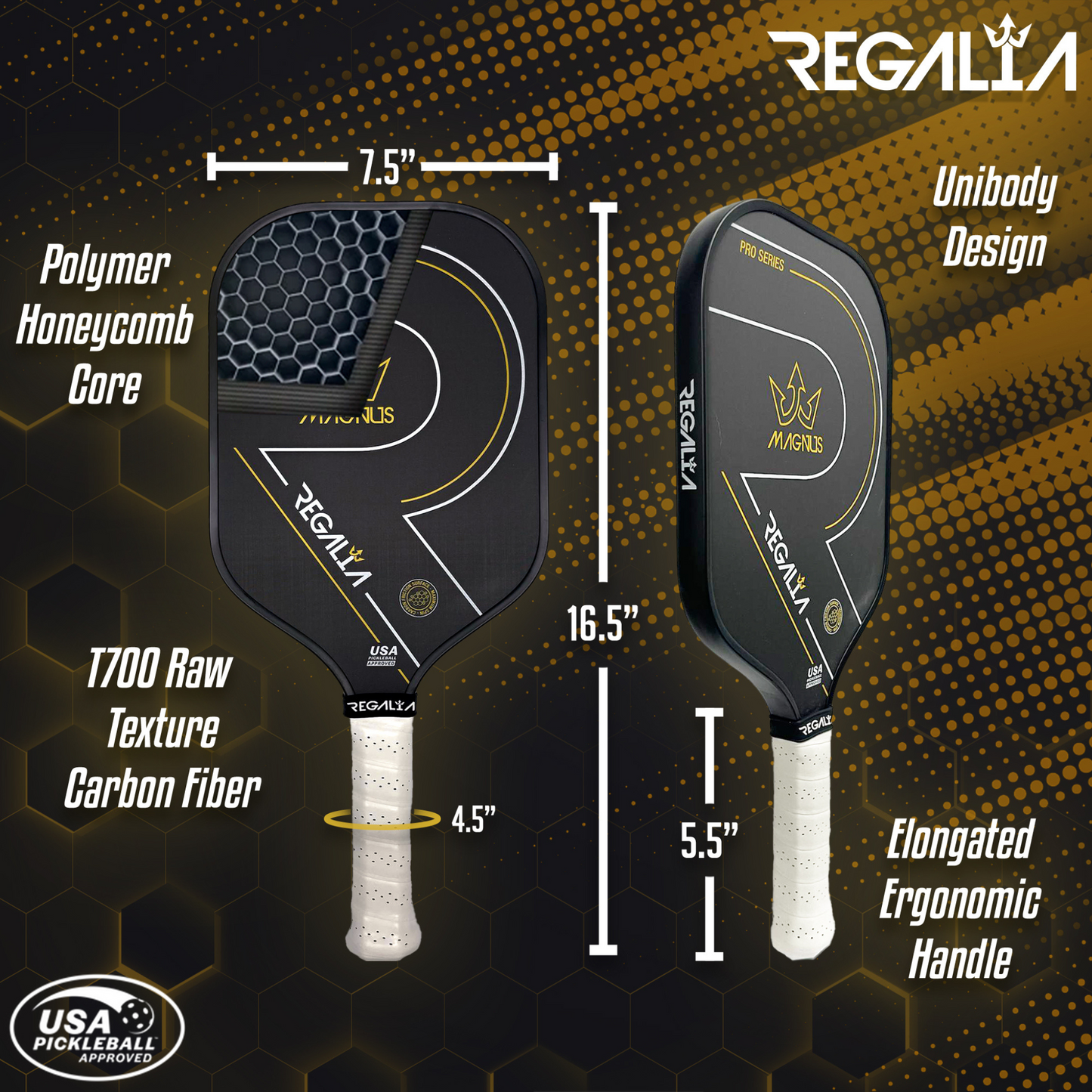 REGALIA MAGNUS - PRO SERIES PICKLEBALL PADDLE