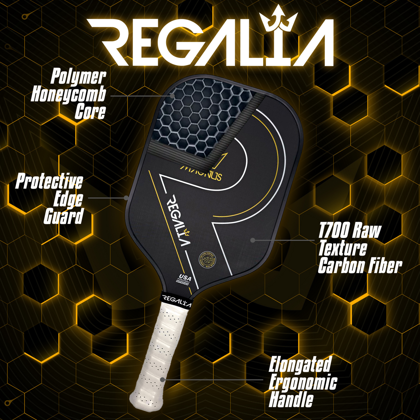 REGALIA MAGNUS - PRO SERIES PICKLEBALL PADDLE